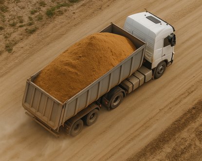 Transport av sand, grus och krossmaterial - Combitrans